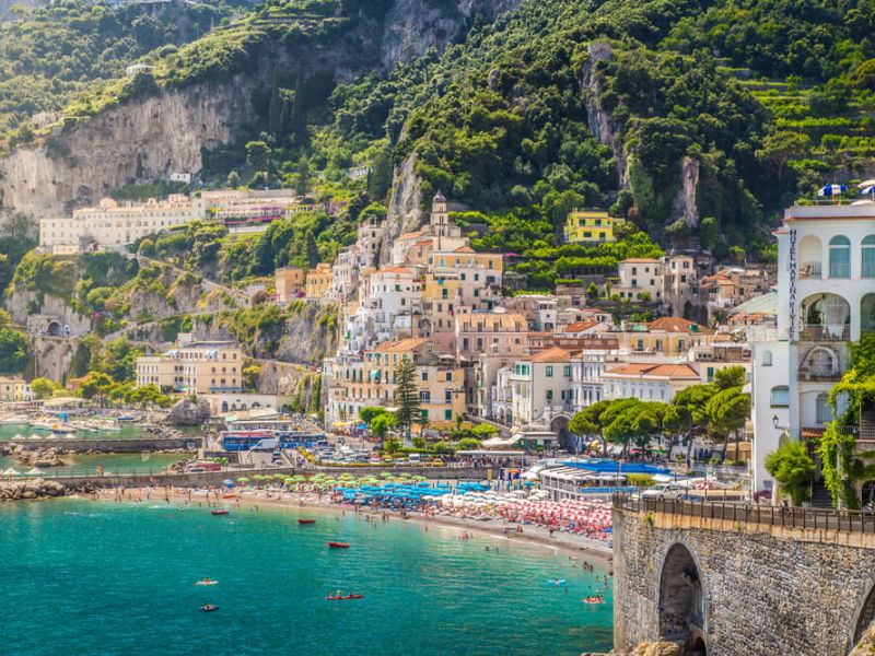 Amalfi Kıyıları Turu Rotası